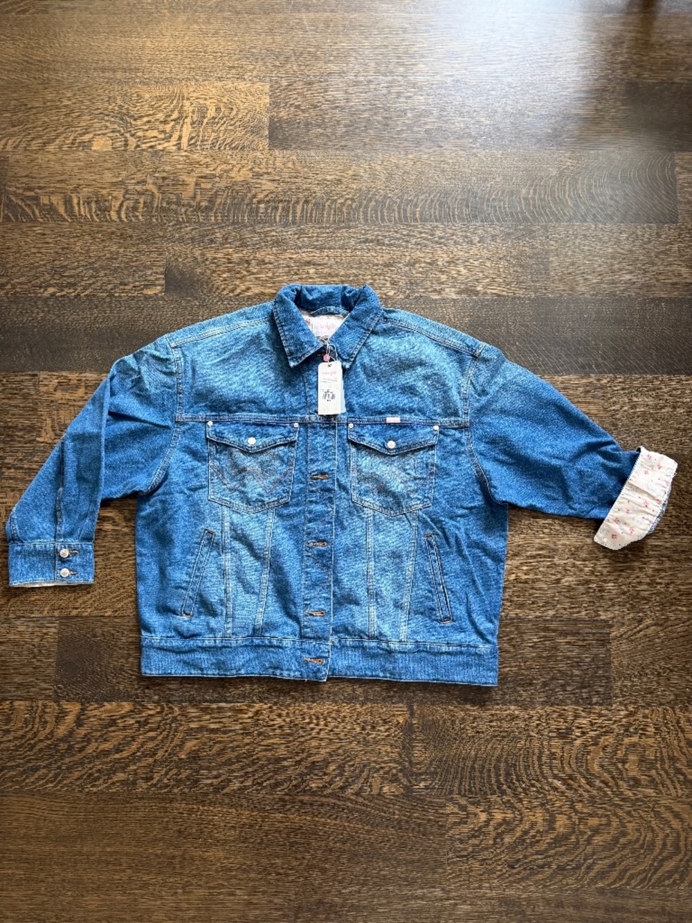 Wrangler X LoveShackFancy Oversized Denim Jacket